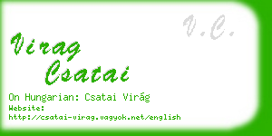 virag csatai business card